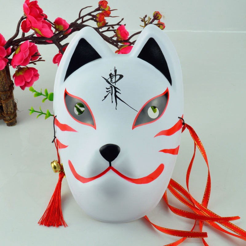 Mặt Nạ Cáo Hóa Trang Halloween Phong Cách Nhật Bản-Mặt Nạ Hóa Trang Hình Cáo Độc Đáo