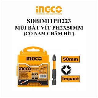 1 mũi bắt vít ph2x50mm thép đen ingco sdbim11ph223