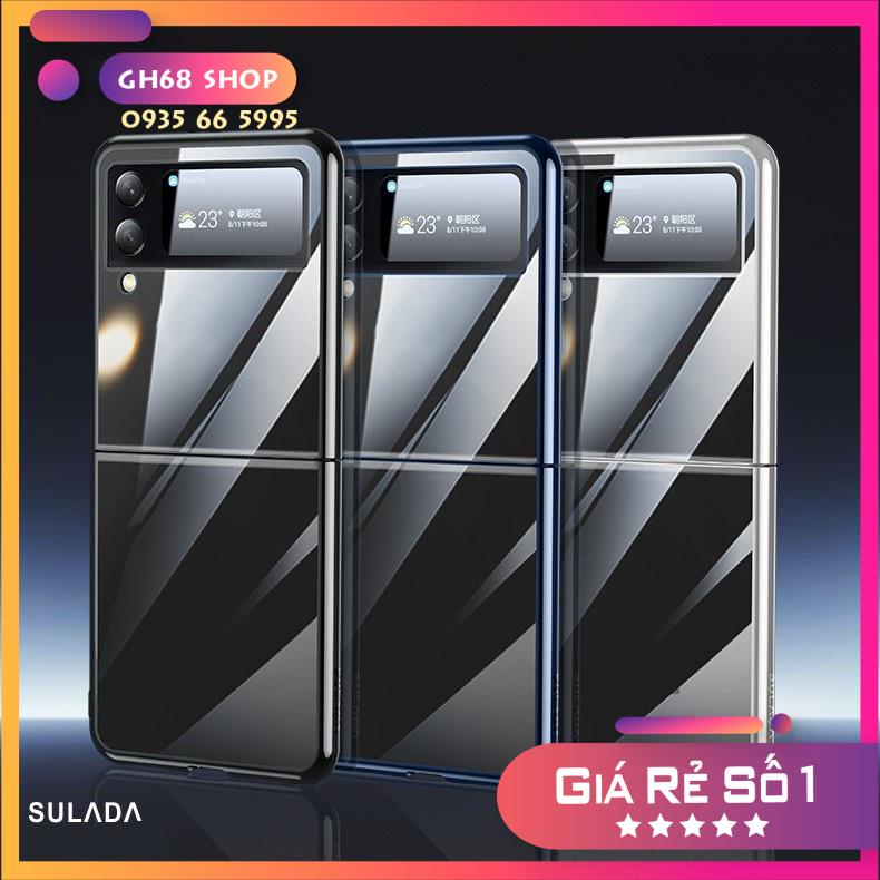 Ốp Lưng Trong Viền Màu Sam Sung Galaxy Z Fold 4, Z Fold 3, Z Fold 2, Z Flip 4, Z Flip 3 Không Ố Màu Hãng SULADA Cao Cấp