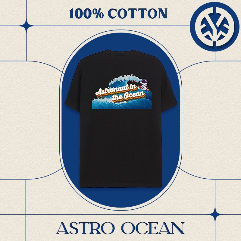 Áo Thun Local brand Astro Ocean - Trắng/Đen