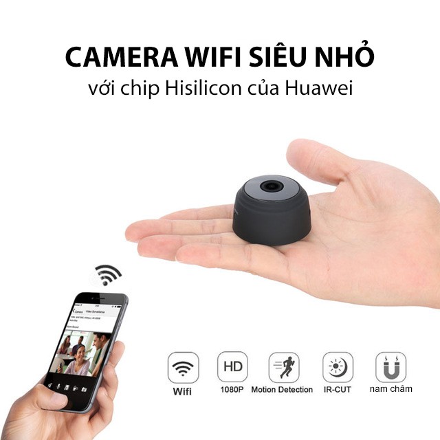 Camera IP Wifi 1080P Máy Quay Phim An Ninh Gia Đình Không Dây, Kết Nối Điện Thoại, Tích Hợp Pin - Bảo Hành 6 Tháng