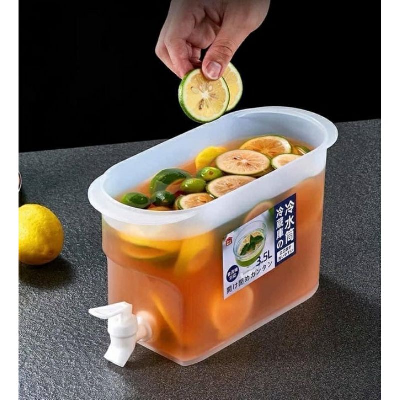 Bình nước có vòi 3,5l nhựa Việt Nhật dùng cho tủ lạnh an toàn, tiện lợi