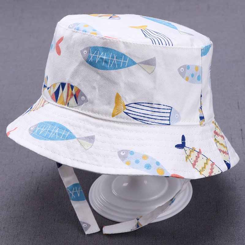 Nón chống nắng trẻ em 0-4 tuổi tai bèo hoạ tiết hoạt hình siêu dễ thương PocoHome, chất liệu cotton mềm mát, thoáng khí