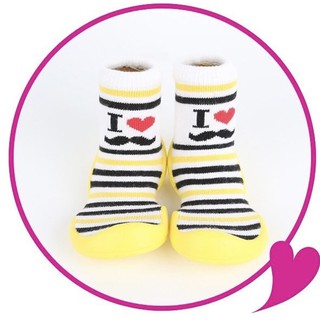 Giày tập đi cho bé cưng I heart ring yellow