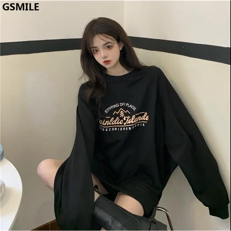 Áo Sweater Chui Đầu Rộng Kiểu Lười Học Sinh | BigBuy360 - bigbuy360.vn