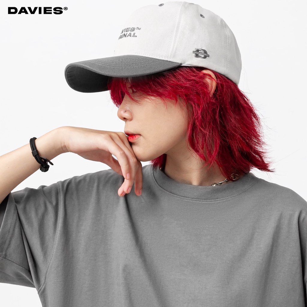 Mũ lưỡi trai nam nữ đẹp màu xám Two Color Baseball Cap local brand Davies | D-HAT07-X