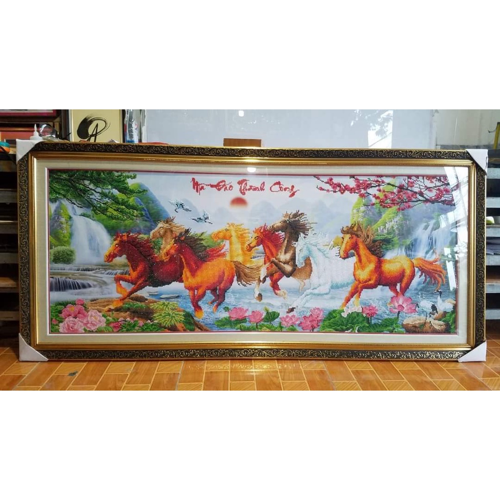 (TH) Tranh thêu chữ thập mã đáo thành công 3D 222979, LV3270