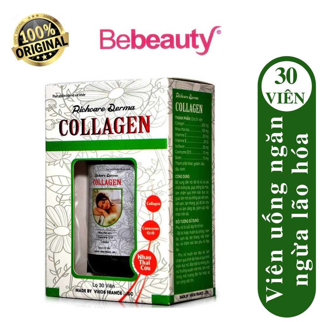 Viên Uống Ngăn Ngừa Lão Hóa Richcare Derma Collagen 30 Viên