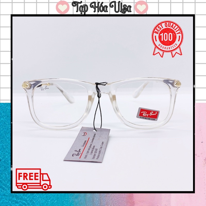 ❣️ HOT ❣️ Kính trong suốt thời trang nam nữ rayban gọng pha kim loại thời thượng, kính chống bụi chống nắng kính hot l