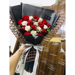 (Mẫu mới) Bó hoa sáp 20 bông siêu sang chảnh- Tặng thiệp