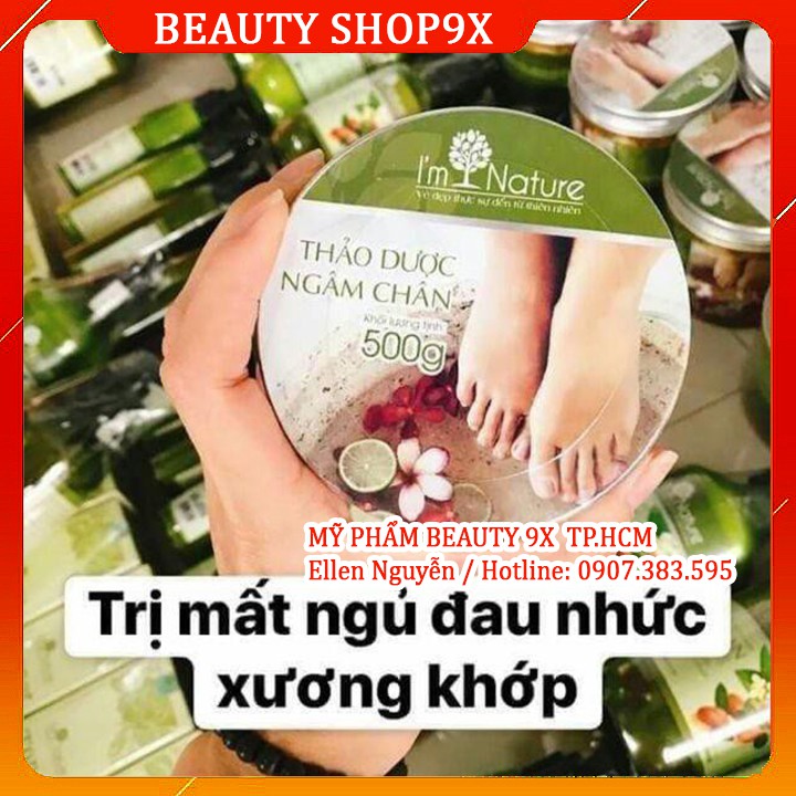 (+Quà) Ngâm Chân Thảo Dược I'm Nature - Giảm Đau Nhức Sưng Phù Chân Giúp Ngủ Ngon - Hũ 500Gr