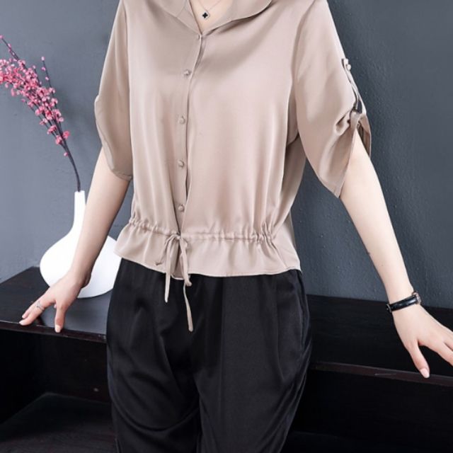 Áo phi satin tay lỡ tuyệt vời | BigBuy360 - bigbuy360.vn