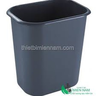Thùng rác nhựa văn phòng không nắp hình chữa nhật 14L giá rẻ