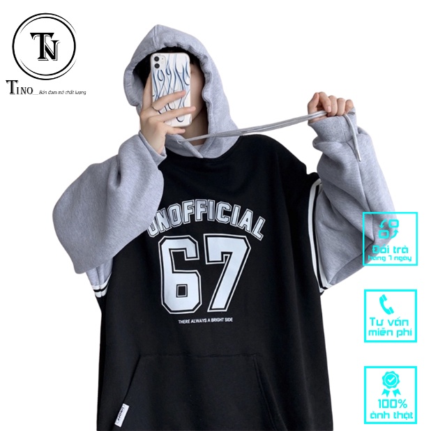 Áo hoodie nam form rộng, Áo hoodie nỉ có mũ unisex phong cách thời trang ulzzang hàn quốc TINOWEAR | BigBuy360 - bigbuy360.vn