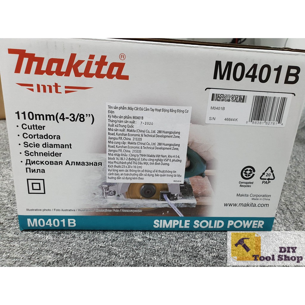 Máy Cắt Đá, Gạch MAKITA M0401B - Chính Hãng