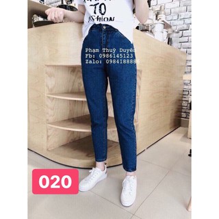Quần Baggy Nữ Form Hàn Chất Jean Bò Basic Nhạt/ Đậm H-003