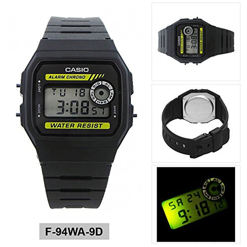 KBKB (   ) (   ) Đồng Hồ Nam/Nữ Casio F-94WA-9DG Huyền Thoại - Chống Nước - Tuổi Thọ Pin 7 Năm ( HOT 2 )