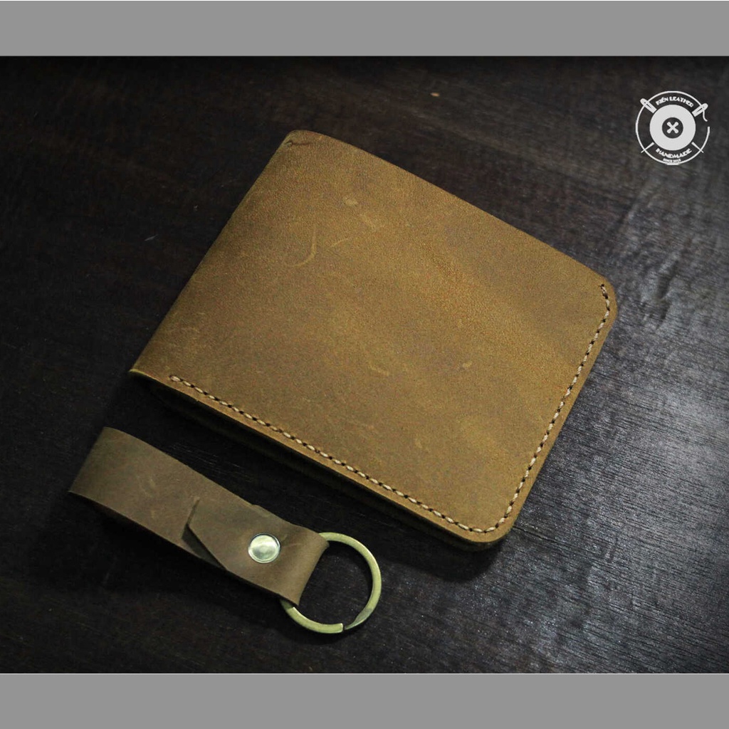 Ví da nam, Ví Ngang MiNi DA BÒ THẬT 100% Kiến Leather