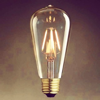 Bóng đèn led giả sợi đốt Edison ST64 vỏ thủy tinh - loại đẹp tốt