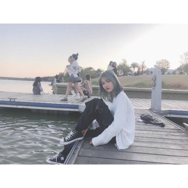 Quần jogger unisex túi hộp phối khoen kim loại phong cách đường phố hiphop