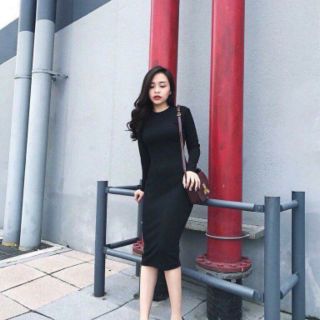 Combo váy len tăm + quần tất Nga