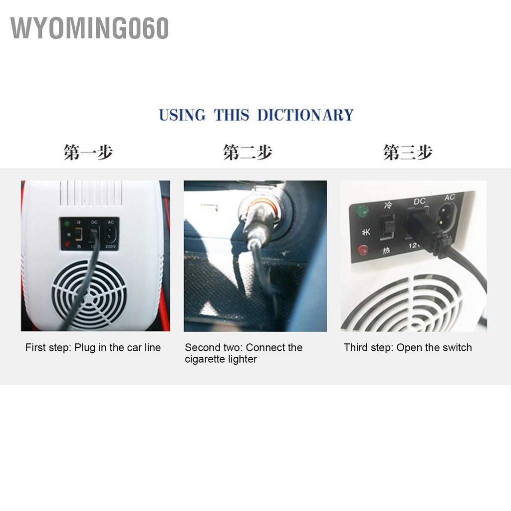 Tủ Lạnh Mini 8L 110V Đa Năng Màu Hồng Dùng Cho Xe Hơi / Nhà Ở / Xe Hơi