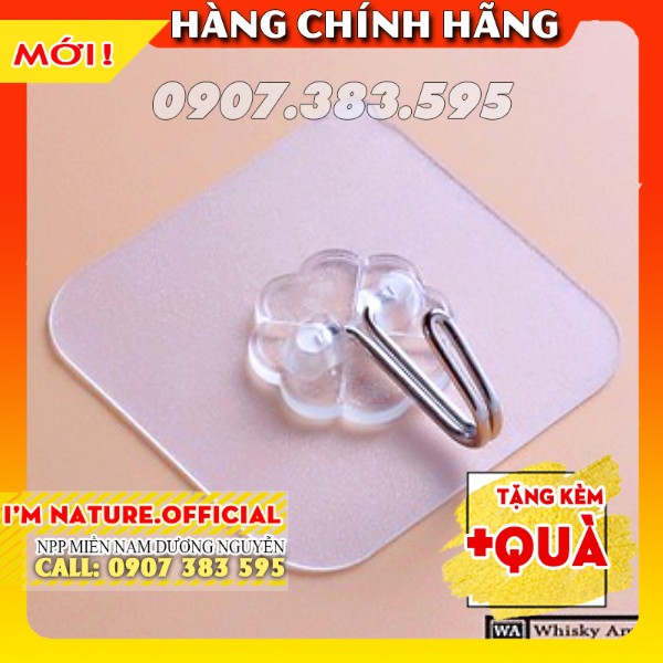 10 Móc Dán Tường Chịu Lực Cao (6cm x 6cm)