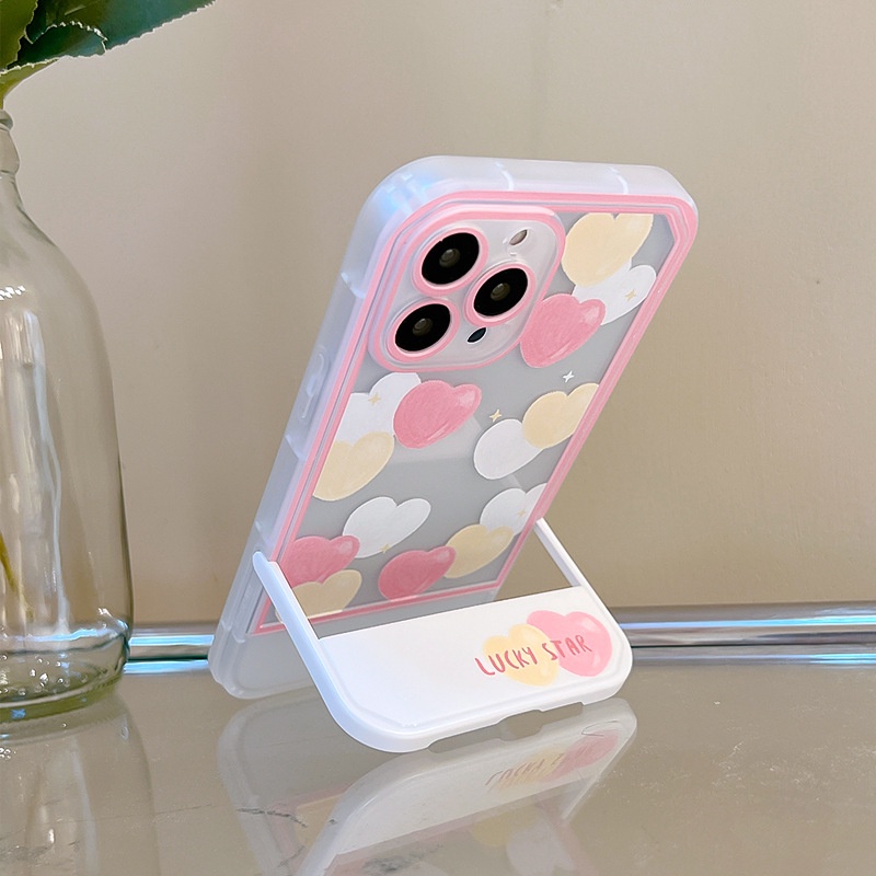 Ốp Điện Thoại Kèm Giá Đỡ Tàng Hình Chất Lượng Cao Cho iphone13 / Apple 11 / 12Pro 6 / 7 / 8p