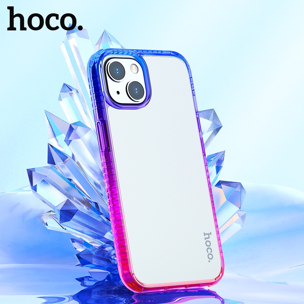 Ốp điện thoại HOCO. silicone dẻo nhám trong suốt chống sốc chống bám vân tay thích hợp cho iPhone 14Pro 14Max 14ProMax