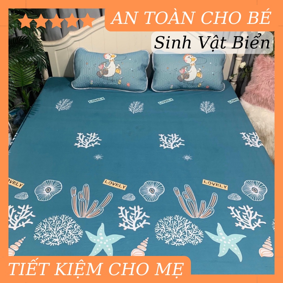 Ga chống thấm cotton cao cấp cho bé nằm trực tiếp không nóng bí, không sột soạt