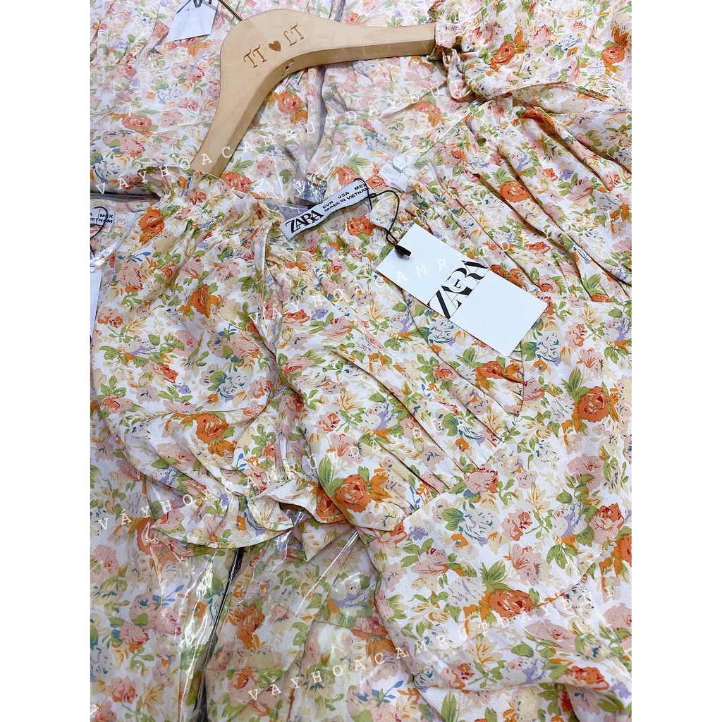 Váy Maxi Hoa Cổ Vuông Xẻ Tà Siêu Nữ Tính | BigBuy360 - bigbuy360.vn