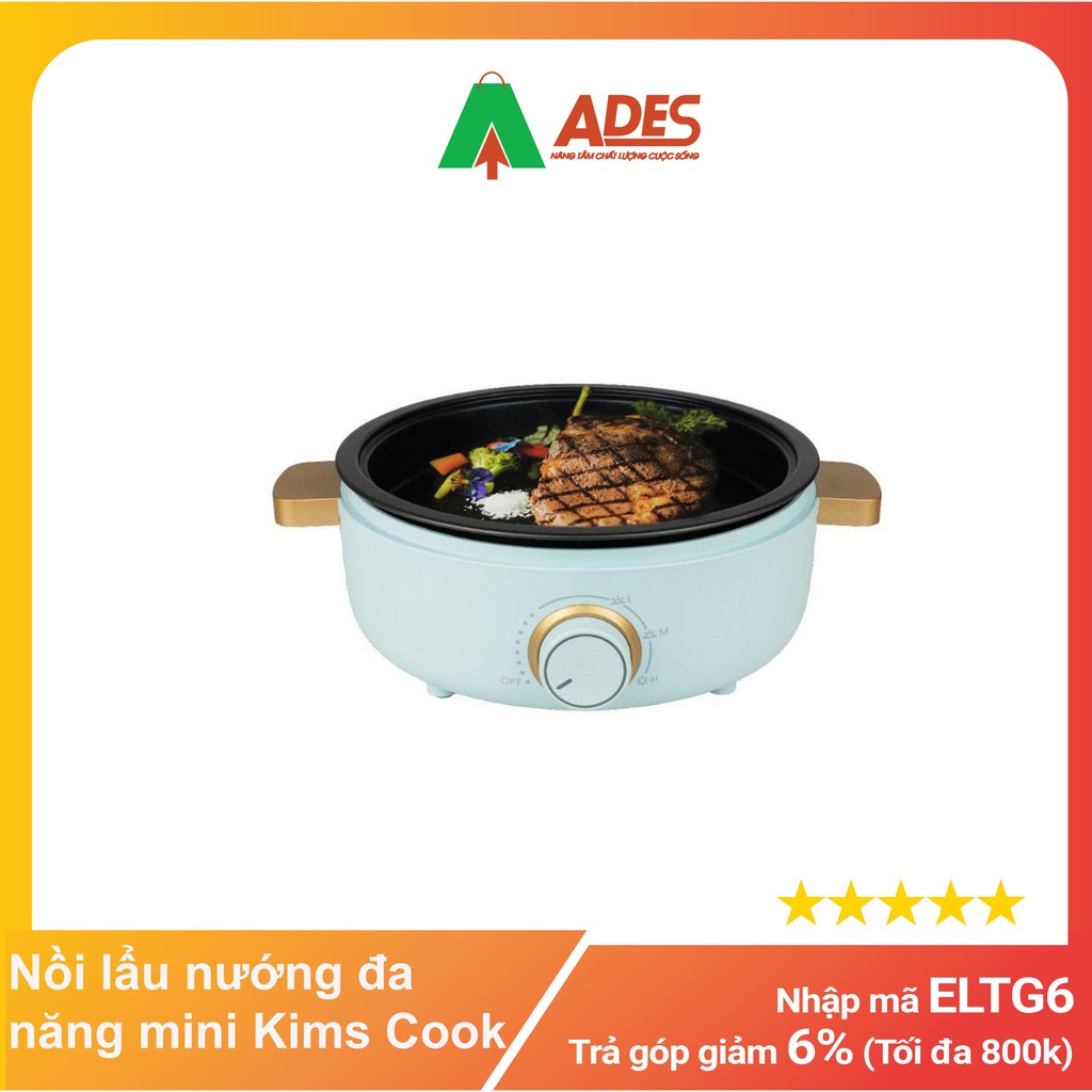 Nồi lẩu nướng đa năng mini Kims Cook MC520I - Chính hãng, Giá rẻ - Hàng khuyến mãi mới HOT NEW 2021