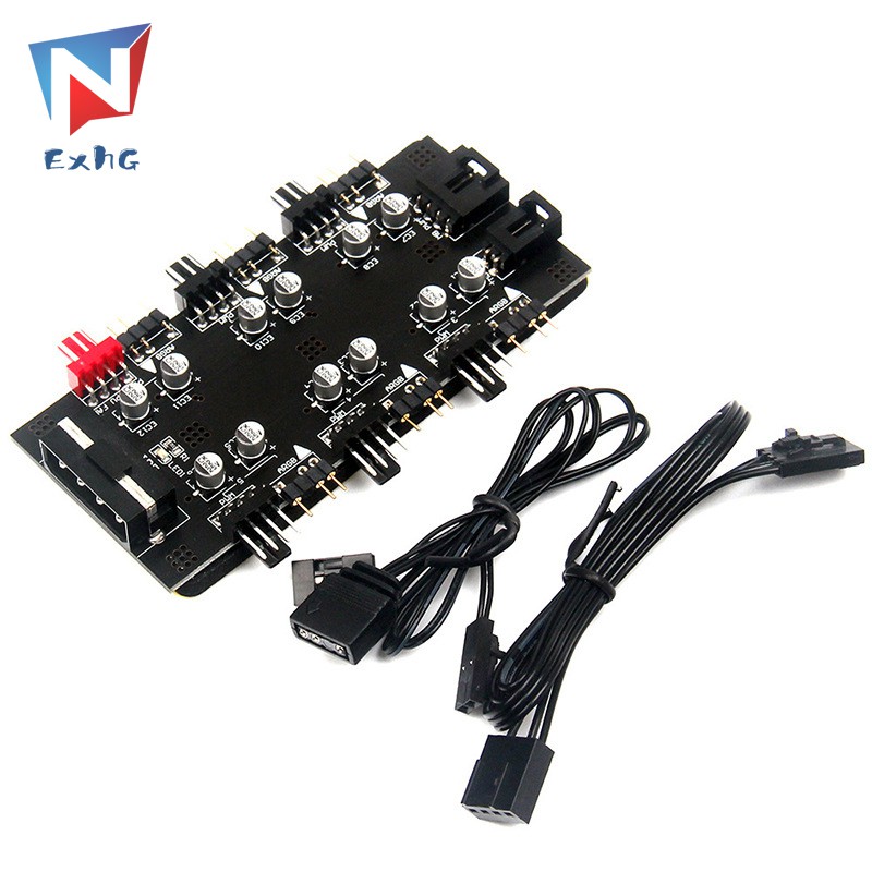 Quạt Tản Nhiệt 12v 4pin Pwm & 5v 3pin Argb 2 Trong 1 Với 2 Dây Nối