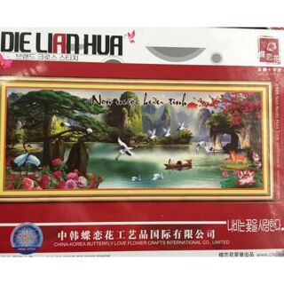 Tranh thêu Non nước hữu tình