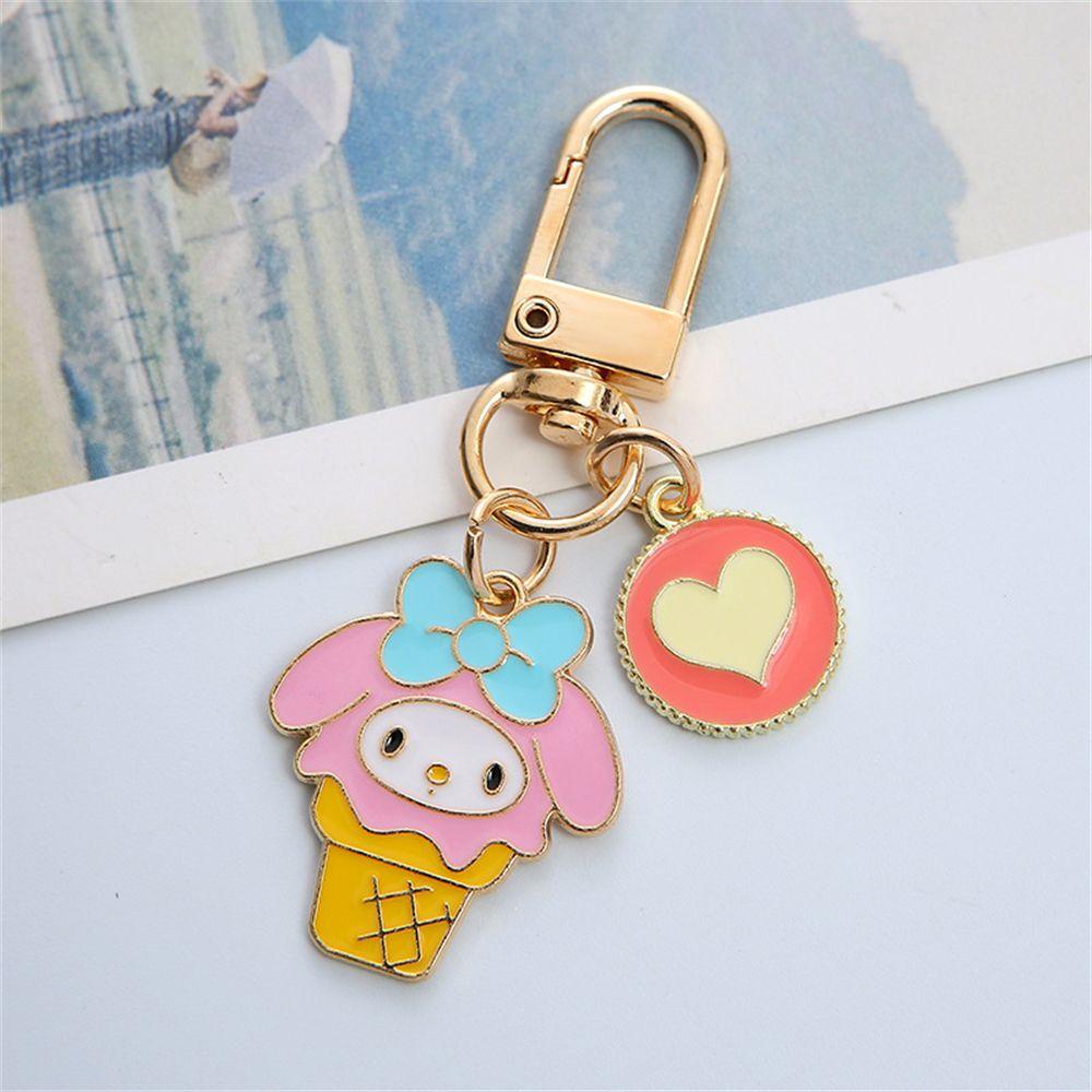 Móc Chìa Khóa Kim Loại Họa Tiết Hoạt Hình Anime Sáng Tạo Cho Cặp Đôi Giá Đỡ