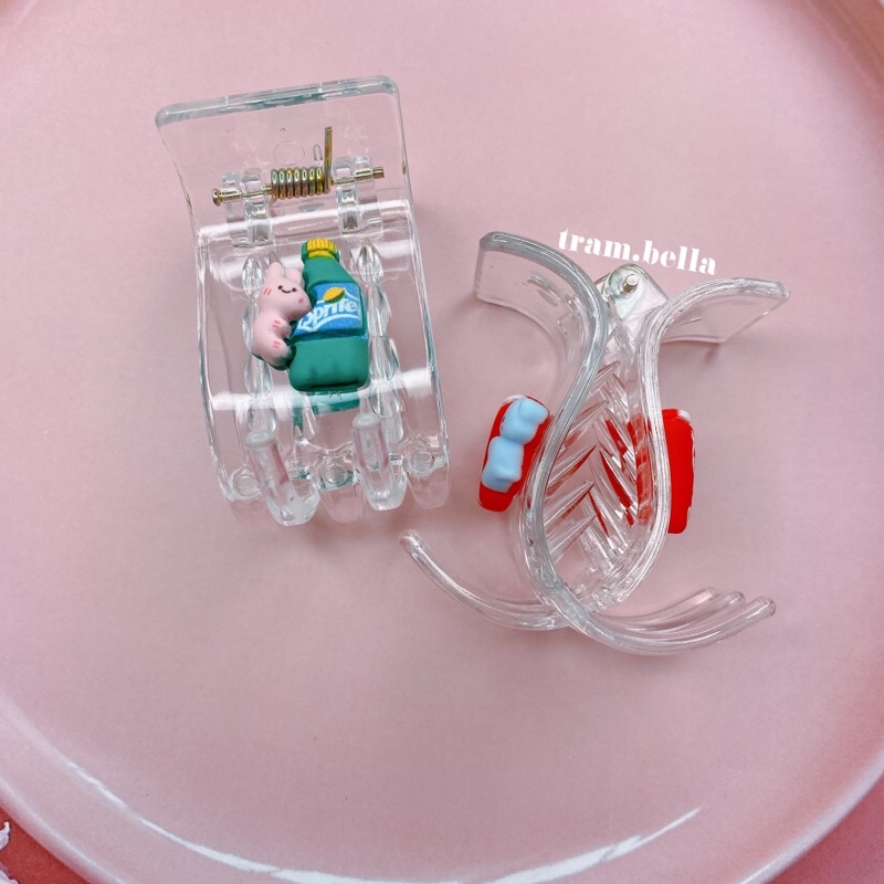 kẹp tóc càng cua hình nước ngọt kẹp tóc 5 răng 3 răng tram.bella