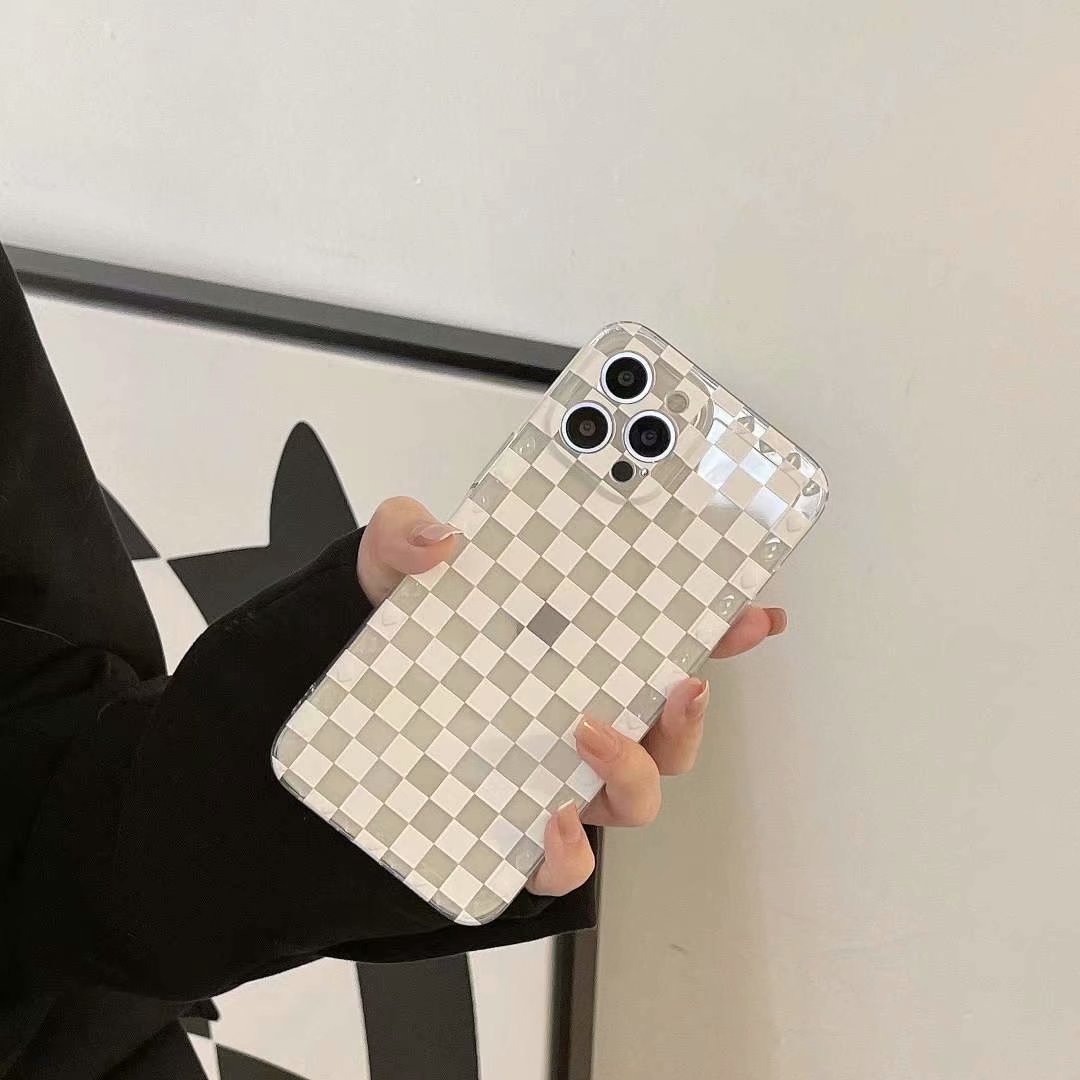 ốp điện thoại Silicone Tpu Họa Tiết Sọc Caro Thời Trang Cho Iphone 12pro Max 12mini 11pro Max Xs Max Xr Se 2020 7 8 Plus | BigBuy360 - bigbuy360.vn