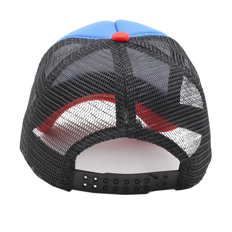 Children's hat boy summer net cap cartoon print sun hat boy outdoor sports cap sun hat breathable mesh cap cap cap children's summer baseball cap