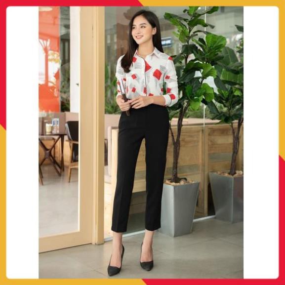 Quần tây nữ công sở form dáng đẹp [HÀNG VNXK] - Quần âu công sở thiết kế khóa giữa vải tuyết mưa xịn, mịn | BigBuy360 - bigbuy360.vn