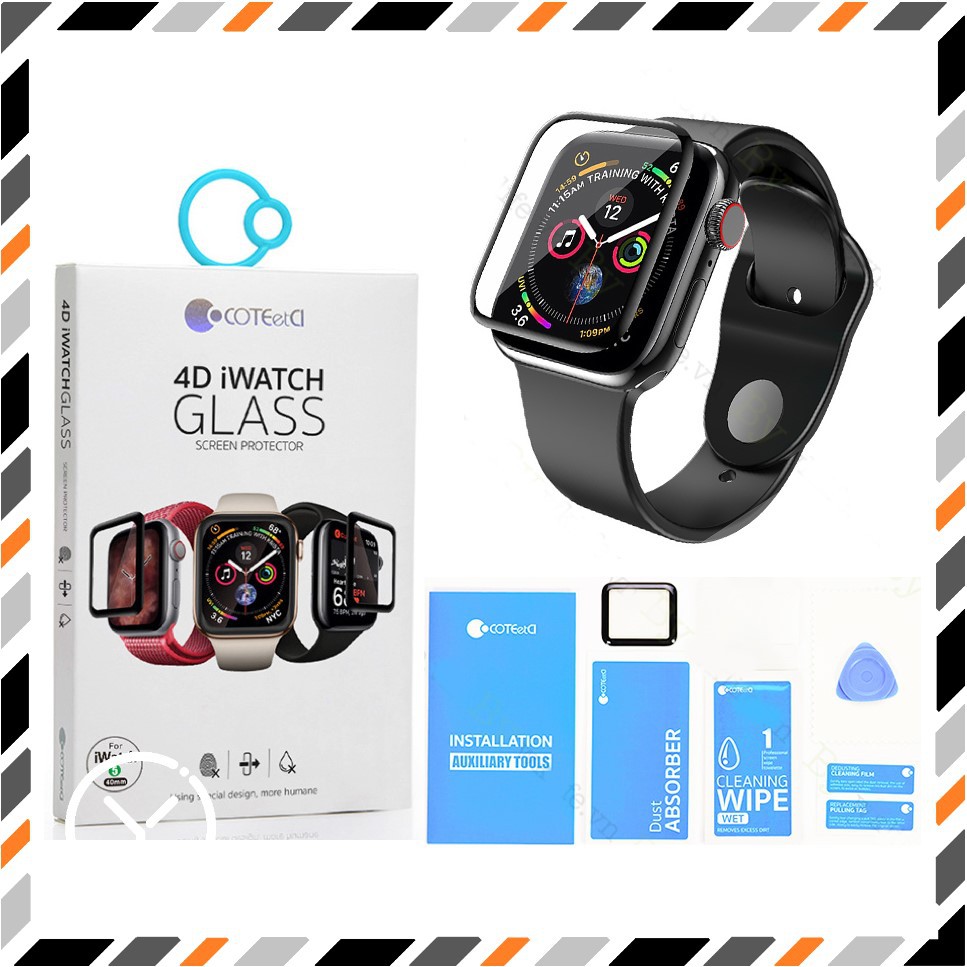 Kính Cường Lực Apple Watch Series 6 5 4 3 2 1 Size 38/40/42/44mm Full Màn 4D Chính Hãng.