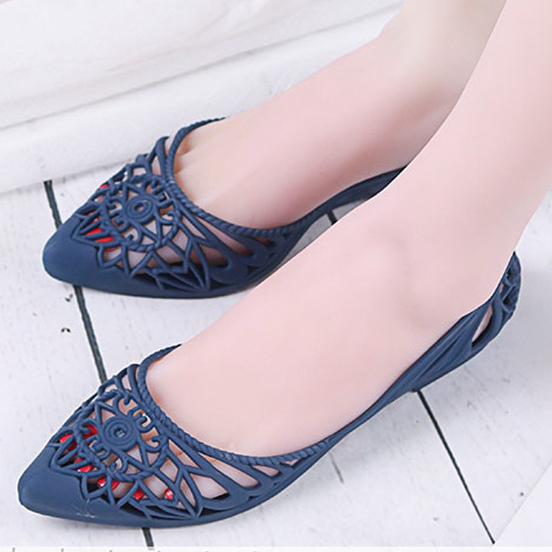 SIÊU GIẢM GIÁ Giày búp bê chất liệu nhựa dẻo thoáng mát cho ngày mưa 302 | BigBuy360 - bigbuy360.vn