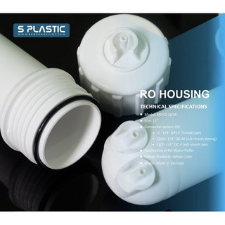 VỎ MÀNG RO MÁY LỌC NƯỚC (BAO GÒM VAN 1 CHIỀU VÀ VAN NƯỚC THẢI)