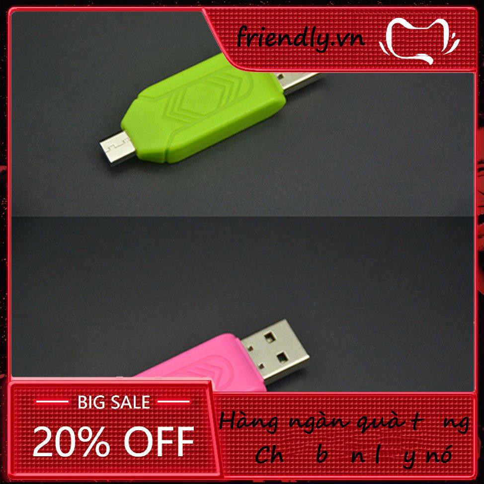 Đầu Đọc Thẻ Otg Đa Năng Cho Điện Thoại