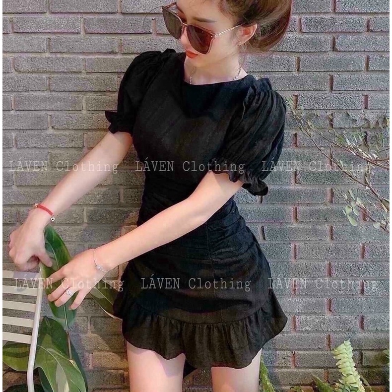 Đầm dự tiệc đuôi cá nhún BG