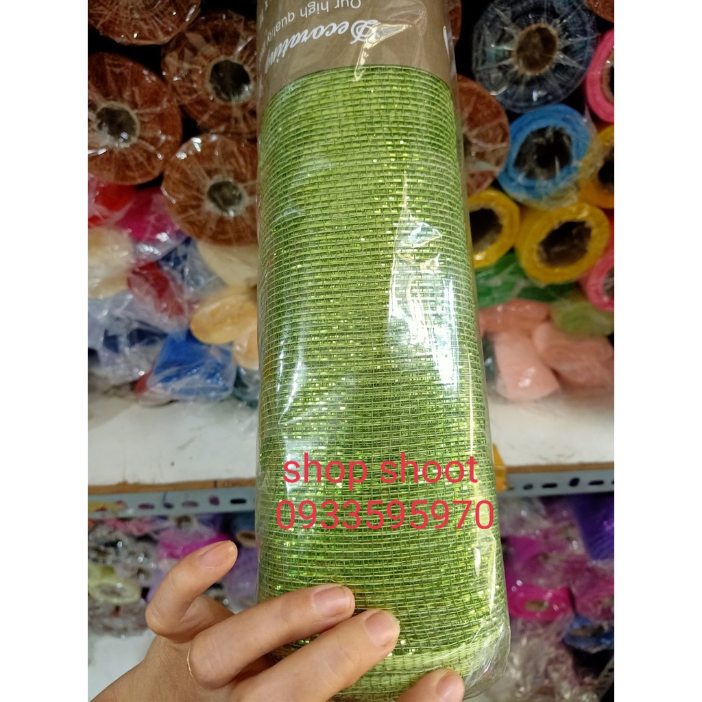 Lưới thô kim tuyến dùng bó hoa