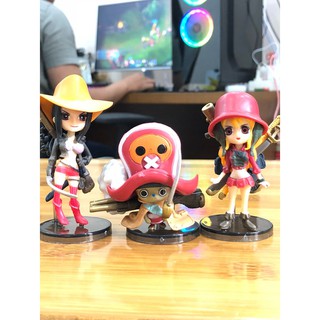 Mô Hình Nhân Vật One Piece Team Luffy Chibi 9 con
