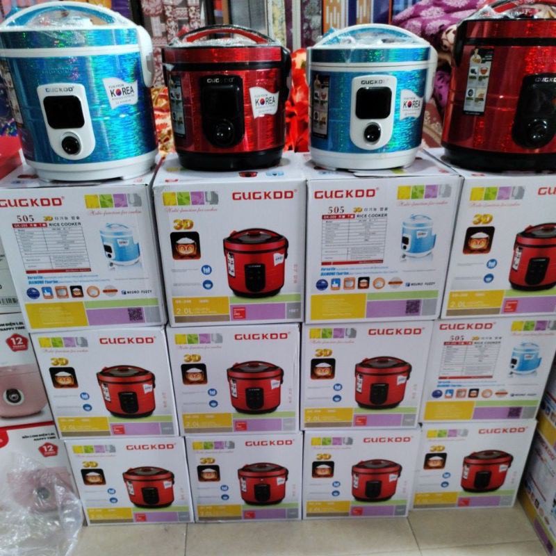 Nồi cơm điện mini Cuckoo 3D 2 dung tích 1L2, 2L lòng siêu dày