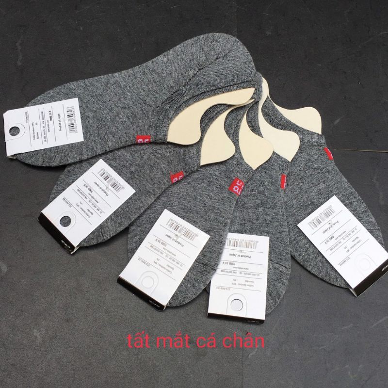 5 đôi tất lười nam nữ uniquino,tất hài nam cổ ngắn,vớ cotton siêu đẹp chống hôi chân_alida2010