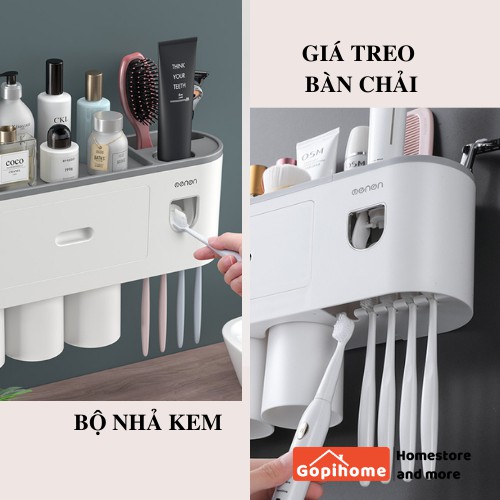 [CHÍNH HÃNG OENON] Bộ nhả kem đánh răng tích hợp nhiều chức năng, kệ để đồ phòng tắm thông minh dễ dàng lắp đặt OENON