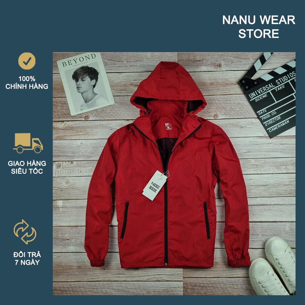 Áo khoác gió lót lưới cotton NANU WEAR